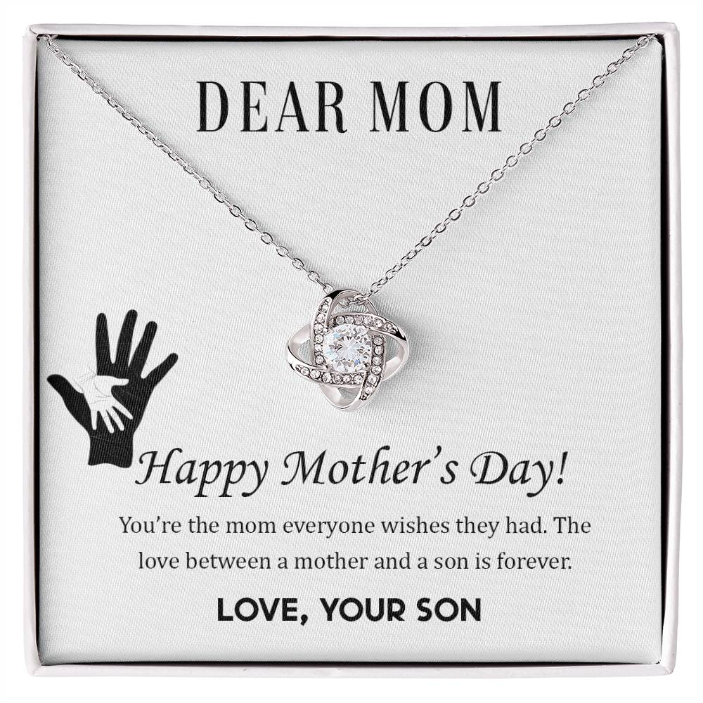 To My Mother - Love Knot Necklace